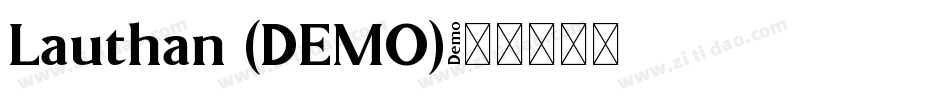 Lauthan (DEMO)字体转换